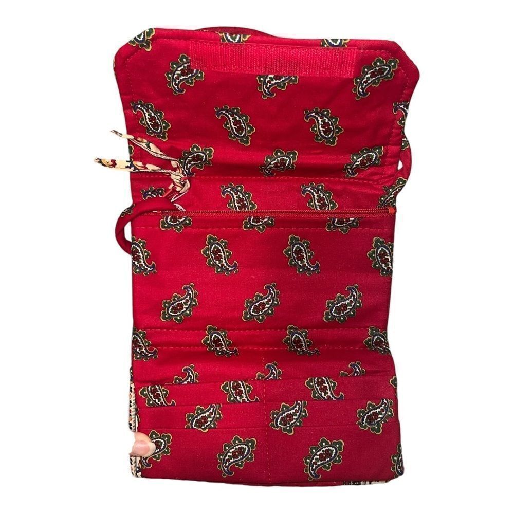 Vera Bradley Red Wallet with Strap Crossbody Vintage 1991 Made in USA NWT - Picture 3 of 9